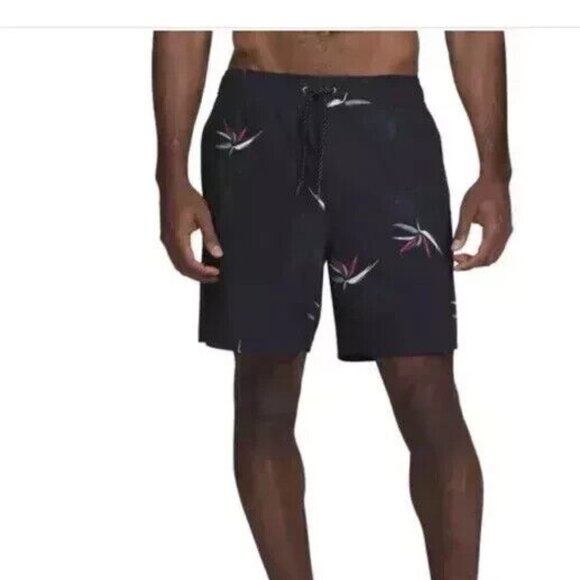 Quiksilver Men's Size XL Black Comfort Liner Swim Volley Shorts Trunks NWT - Picture 1 of 1